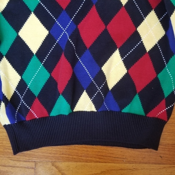 Pringle Argyle Cotton Sweater - Picture 3 of 8